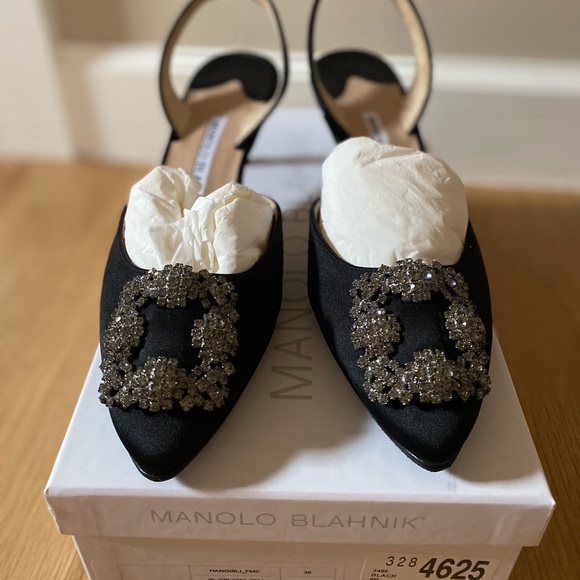 NWT Manolo Blahnik Hangisi Slingback - Picture 6 of 9